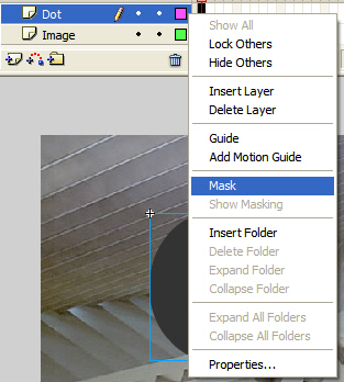 The mask layer is applied.